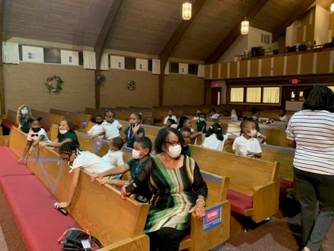 Dr. Jean Swopes during Mayor of Waukegan Visit