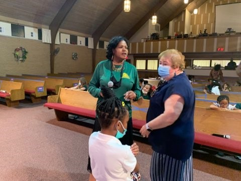 Mayor of Waukgan visit to Lions Math & Science Academy