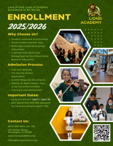 2025-2026 Enrollment Flyer
